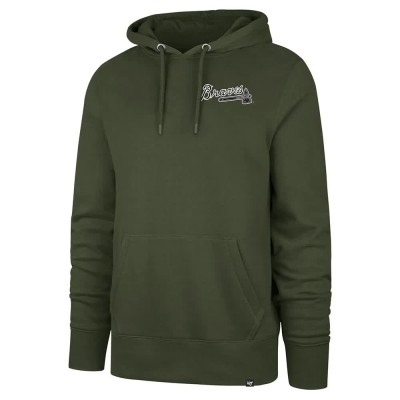 суичър,мъжки,пуловери,47,mlb,atlanta,braves,imprint,backer,burnside,hoodie,green