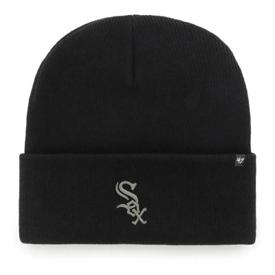 шапка,всички,шапки,47,mlb,chicago,white,sox,haymaker,beanie,black,(black)