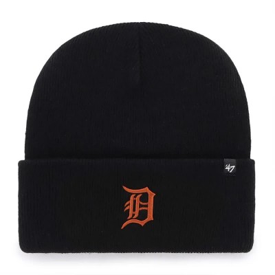 шапка,всички,шапки,47,mlb,detroit,tigers,haymaker,beanie,black,(black)