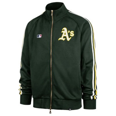 блуза,мъжки,пуловери,47,mlb,oakland,athletics,core,jetway,full,zip,sweatshirt,green