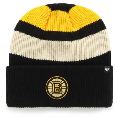 шапка,всички,шапки,47,nhl,boston,bruins,clubhouse,jennings,beanie,black,(black)