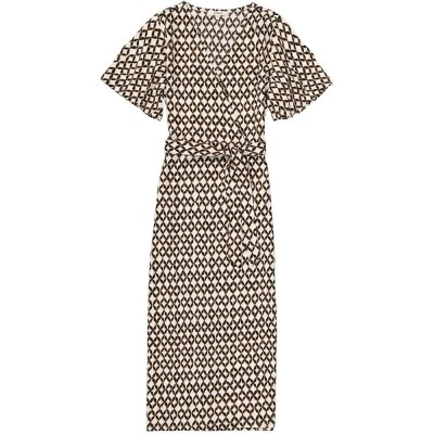 рокля,дамски,поли,и,рокли,garcia,c50283,short,sleeve,midi,dress,brown