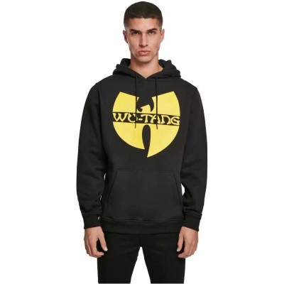 суичър,мъжки,пуловери,wu,wear,logo,hoodie,black,(black,yellow)