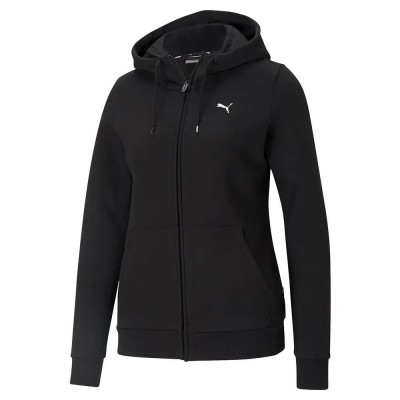 блуза,дамски,блузи,puma,small,logo,full,zip,sweatshirt,black,(black)