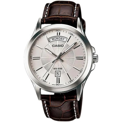 часовник,часовници,casio,mtp,1381l,7a,watch,brown