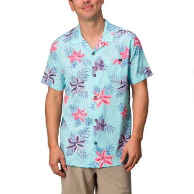 риза,с,къс,ръкав,мъжки,ризи,reef,arroyo,short,sleeve,shirt,clear,clearwater,(blue)