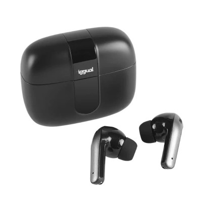 слушалки,слушалки,iggual,tws,wireless,earphones,black