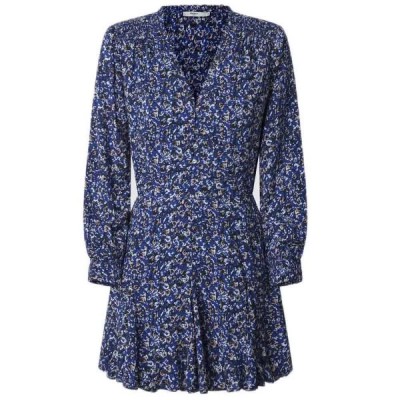 рокля,дамски,поли,и,рокли,pepe,jeans,anna,long,sleeve,short,dress,blue