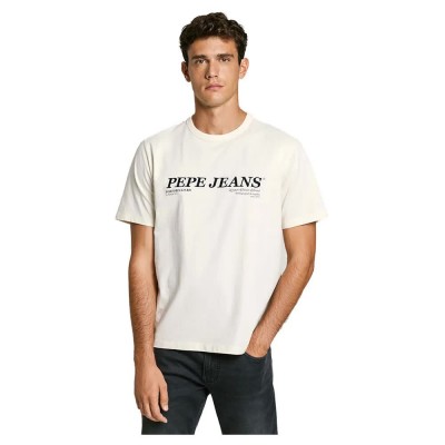 тениска,мъжки,тениски,pepe,jeans,dylan,short,sleeve,t,shirt,antique,white,(white)