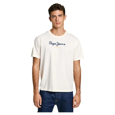 тениска,мъжки,тениски,pepe,jeans,eggo,n,short,sleeve,t,shirt,antique,white,(white)