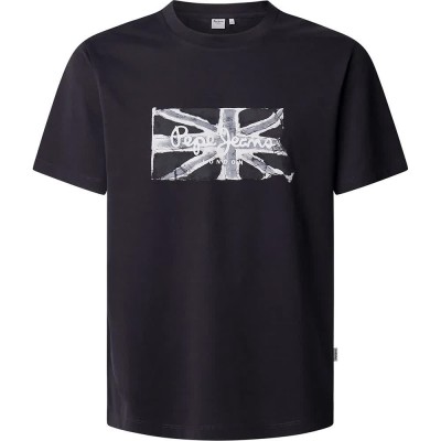 тениска,мъжки,тениски,pepe,jeans,flag,short,sleeve,t,shirt,black