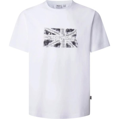 тениска,мъжки,тениски,pepe,jeans,flag,short,sleeve,t,shirt,white
