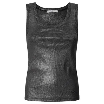 тениска,дамски,тениски,pepe,jeans,lacey,sleeveless,t,shirt,black