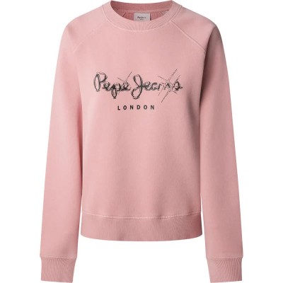 блуза,дамски,блузи,pepe,jeans,lupita,sweatshirt,pink,(washed,pink)