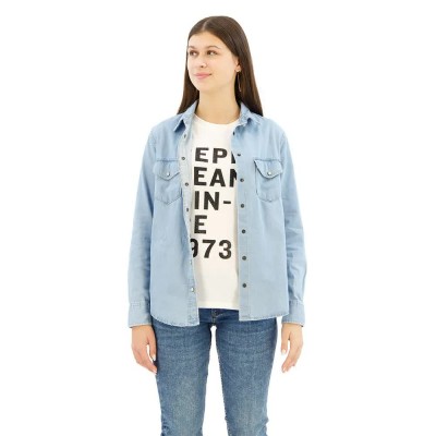риза,с,дълъг,ръкав,дамски,блузи,дамски,ризи,pepe,jeans,pl304894,long,sleeve,shirt,denim,pg5,(blue)