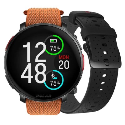 часовник,часовници,polar,vantage,v3,watch+h&l,strap,brown,(black,orange)