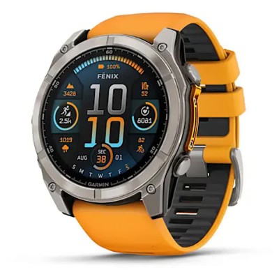 часовници,garmin,reloj,fenix,8,51,mm,amoled,sapphire,graphite,titanium,(orange)