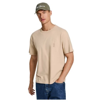 тениска,мъжки,тениски,pepe,jeans,astone,short,sleeve,t,shirt,beige,(concrete,beige)