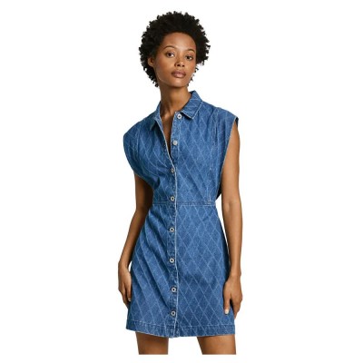 рокля,дамски,поли,и,рокли,pepe,jeans,chey,sleeveless,short,dress,blue