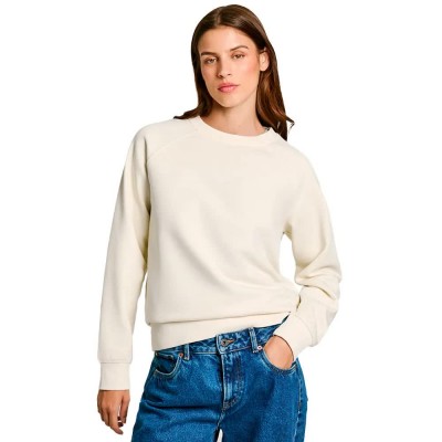 блуза,дамски,блузи,pepe,jeans,felicity,sweatshirt,beige,(mousse,white)