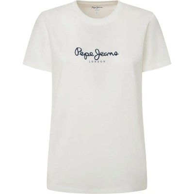 тениска,дамски,тениски,pepe,jeans,fiore,short,sleeve,t,shirt,white