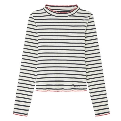 тениска,детски,тениски,pepe,jeans,tallulah,long,sleeve,t,shirt,white,(mousse,white)