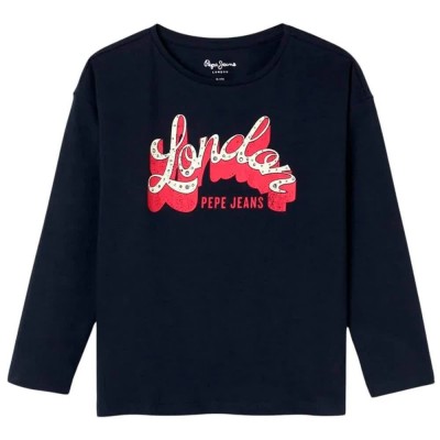 тениска,мъжки,тениски,дамски,тениски,pepe,jeans,tassie,long,sleeve,t,shirt,blue,(dulwich,blue)