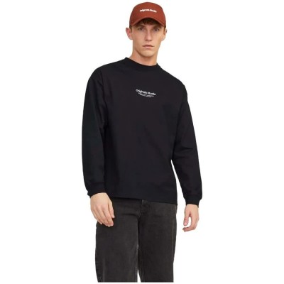 суичър,мъжки,пуловери,jack,&,jones,12251775,hoodie,black,(black)