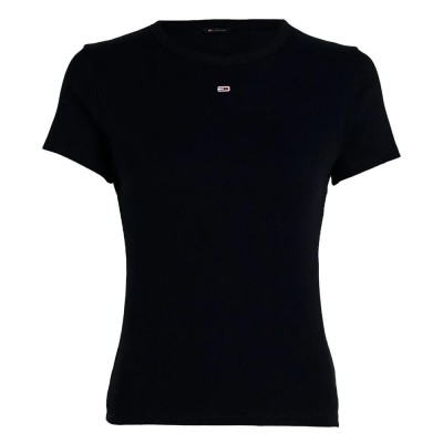 тениска,дамски,тениски,tommy,jeans,dw0dw17383,short,sleeve,t,shirt,black,(black)