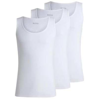 тениска,мъжки,тениски,boss,10271762,sleeveless,t,shirt,3,units,white