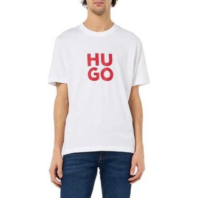 тениска,мъжки,тениски,hugo,daltorip,10261710,short,sleeve,t,shirt,white