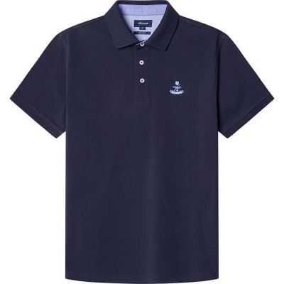 мъжки,блузи,с,яка,façonnable,faco,short,sleeve,polo,marine,blue,(blue)