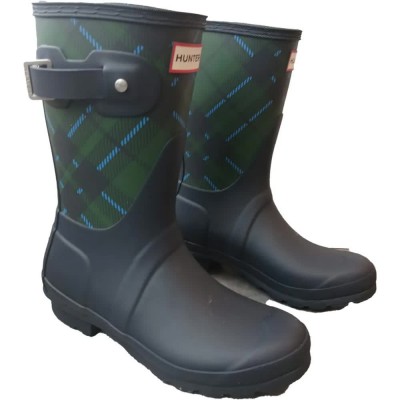 обувки,дамски,боти,дамски,високи,обувки,за,ходене,hunter,orig,tartan,rain,boots,grey