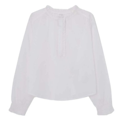 детски,ризи,детски,облекла,за,момичета,детски,блузи,pepe,jeans,pg301682,long,sleeve,blouse,mousse,white