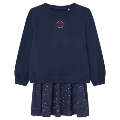 рокля,детски,поли,и,рокли,pepe,jeans,pg951678,long,sleeve,dress,blue