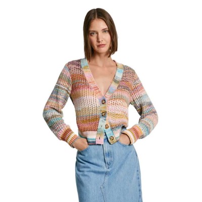 жилетка,дамски,пуловери,дамски,плетени,дрехи,pepe,jeans,pl702162,cardigan,multicolor