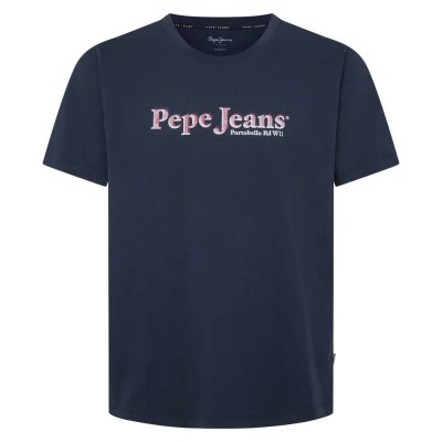 тениска,мъжки,тениски,pepe,jeans,pm509649,short,sleeve,t,shirt,blue
