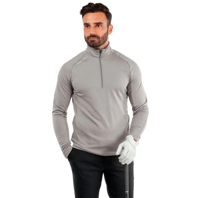 блуза,мъжки,пуловери,galvin,green,drake,half,zip,sweatshirt,grey,(sharkskin)