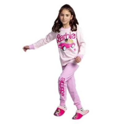 пижама,детски,пижами,barbie,barbie,long,sleeve,pyjama,pink,(multicolor)