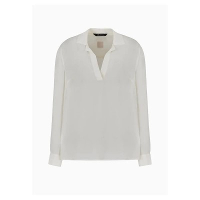 дамски,блузи,дамски,ризи,armani,exchange,6dyh01,yn6uz,long,sleeve,blouse,white,(natural)