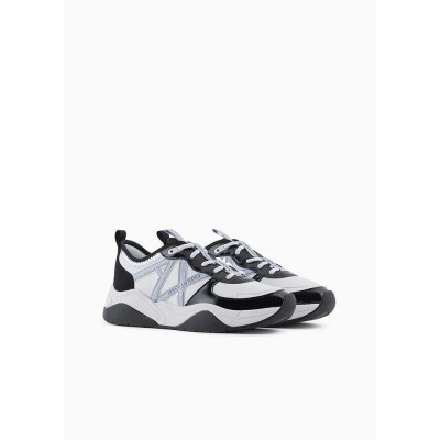 маратонки,дамски,маратонки,armani,exchange,xdx039,xv311,trainers,optical,white,black,blue,(white)