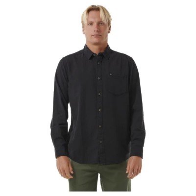 риза,с,дълъг,ръкав,мъжки,ризи,rip,curl,classic,surf,washed,long,sleeve,shirt,black