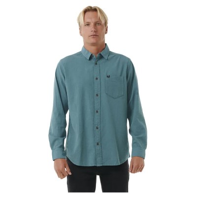 риза,с,дълъг,ръкав,мъжки,ризи,rip,curl,classic,surf,washed,long,sleeve,shirt,bluestone,(blue)