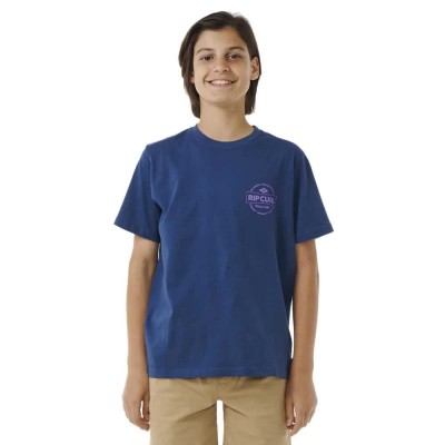 тениска,детски,тениски,rip,curl,staple,short,sleeve,t,shirt,washed,navy,(blue)