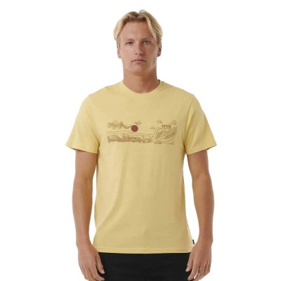 тениска,мъжки,тениски,rip,curl,up,the,line,short,sleeve,t,shirt,straw,(yellow)