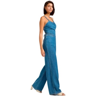 гащеризон,дамски,гащеризони,lee,backless,jumpsuit,blue
