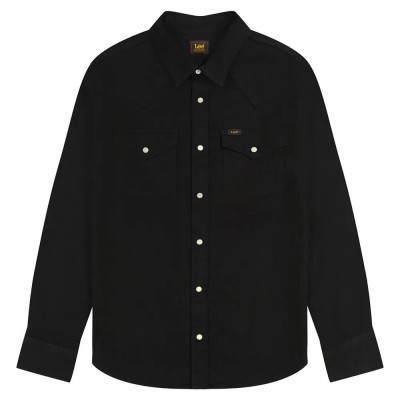 риза,с,дълъг,ръкав,мъжки,ризи,lee,regular,western,long,sleeve,shirt,black