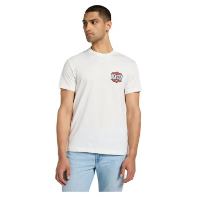 тениска,мъжки,тениски,lee,relaxed,short,sleeve,t,shirt,white,(ecru)