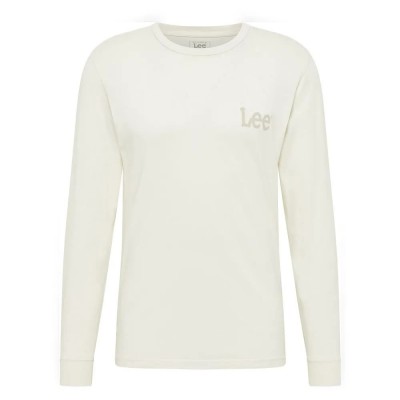 тениска,мъжки,тениски,lee,wobbly,logo,long,sleeve,t,shirt,beige,(ecru)