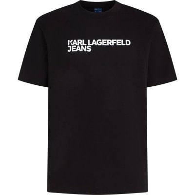 тениска,мъжки,тениски,karl,lagerfeld,a1m17002,short,sleeve,t,shirt,black